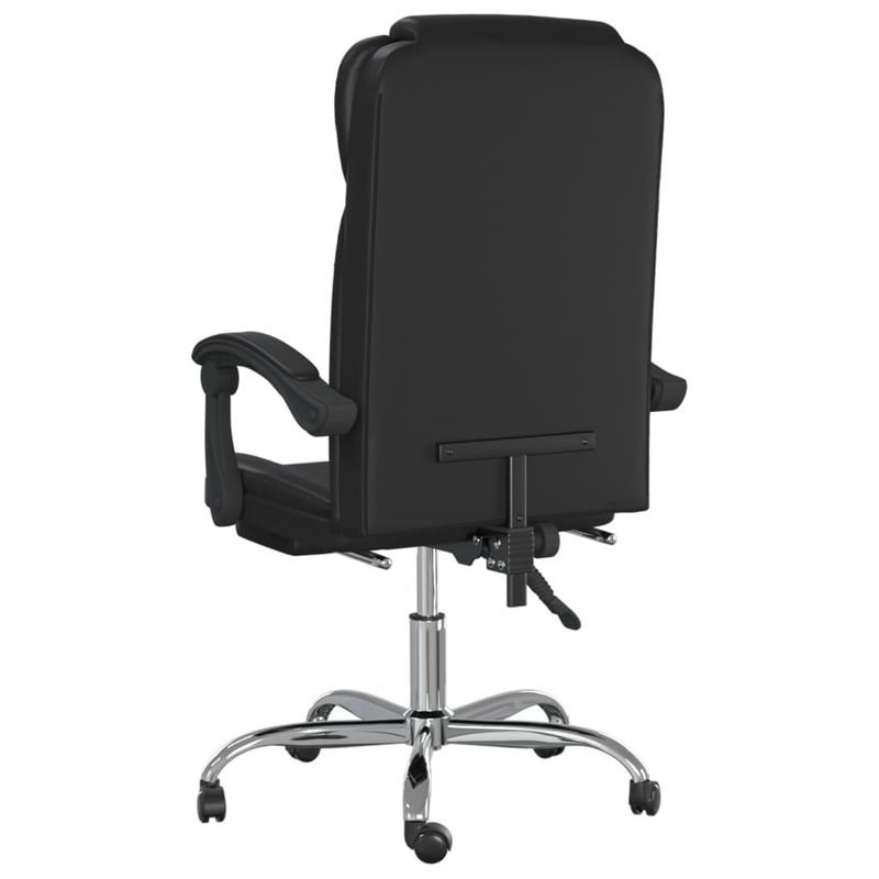 Casa si Gradina - Mobilier - Scaune si fotolii - Scaune - Scaun de birou rabatabil, negru, piele ecologica - Infinity.ro
