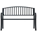 Casa si Gradina - Gradina si terasa - Mobilier exterior - Bancute de gradina - Banca de gradina, negru, 125 cm, otel - Infinity.ro