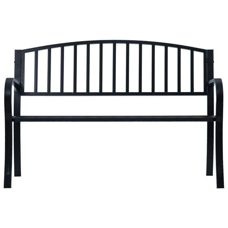 Casa si Gradina - Gradina si terasa - Mobilier exterior - Bancute de gradina - Banca de gradina, negru, 125 cm, otel - Infinity.ro