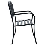 Casa si Gradina - Gradina si terasa - Mobilier exterior - Bancute de gradina - Banca de gradina, negru, 125 cm, otel - Infinity.ro