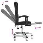 Casa si Gradina - Mobilier - Scaune si fotolii - Scaune - Scaun de birou rabatabil, negru, piele ecologica - Infinity.ro