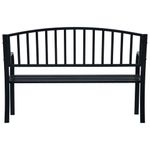 Casa si Gradina - Gradina si terasa - Mobilier exterior - Bancute de gradina - Banca de gradina, negru, 125 cm, otel - Infinity.ro