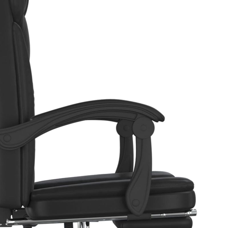 Casa si Gradina - Mobilier - Scaune si fotolii - Scaune - Scaun de birou rabatabil, negru, piele ecologica - Infinity.ro