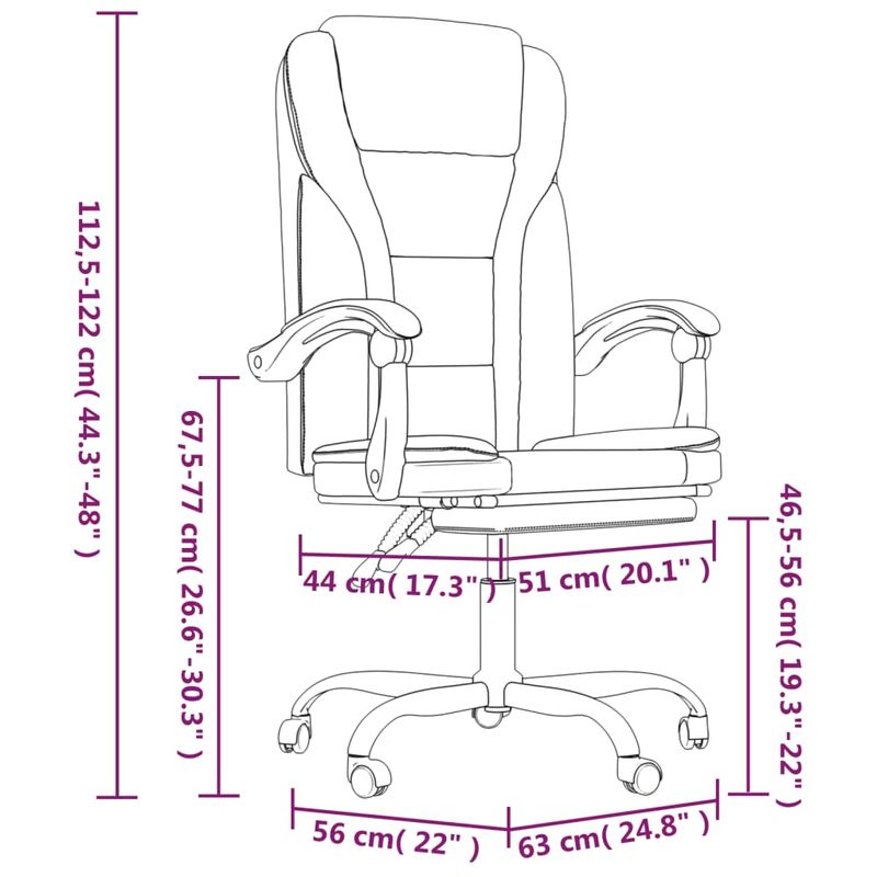 Casa si Gradina - Mobilier - Scaune si fotolii - Scaune - Scaun de birou rabatabil, negru, piele ecologica - Infinity.ro