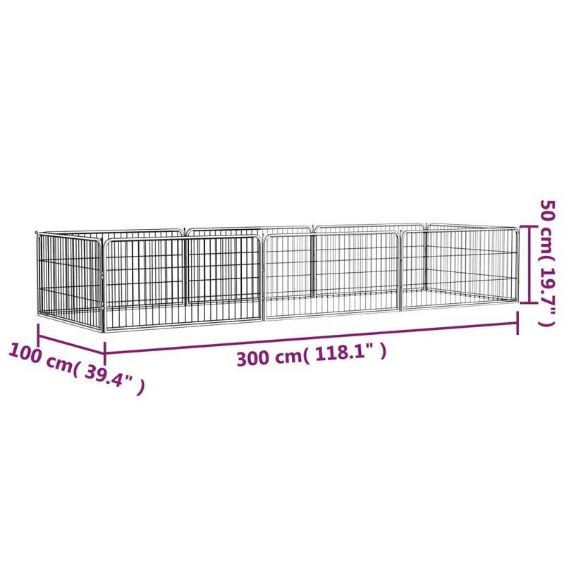Petshop - Accesorii petshop - Culcusuri si custi - Tarcuri si colivii - Tarc caini cu , otel vopsit electrostatic - Infinity.ro