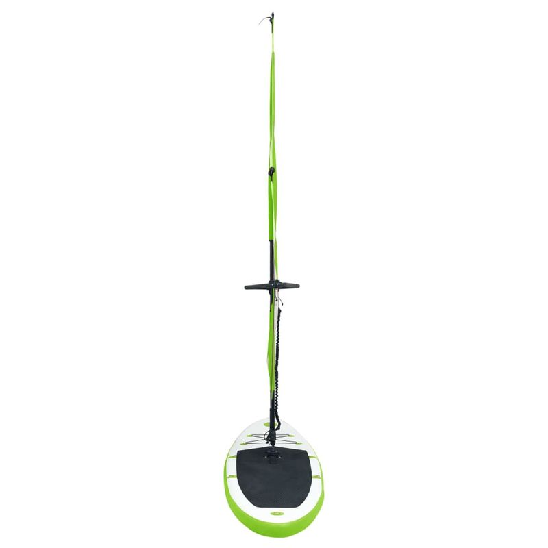 Sport si Outdoor - Sporturi acvatice - Sporturi pe placa - Stand up paddle - Set de placa SUP gonflabila cu vela, verde si alb - Infinity.ro