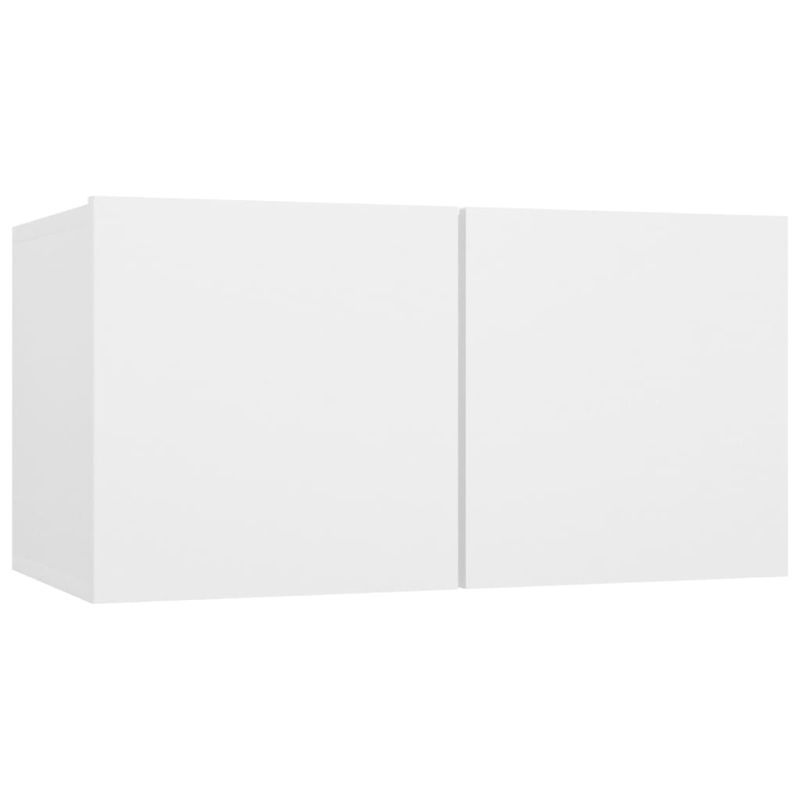 Casa si Gradina - Mobilier - Seturi de mobilier - Seturi living - Set dulapuri TV, 5 piese, alb, lemn prelucrat - Infinity.ro