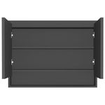 Casa si Gradina - Mobilier - Comode si corpuri - Masute de toaleta - Dulap de baie cu oglinda, antracit, 80x15x60 cm, MDF - Infinity.ro