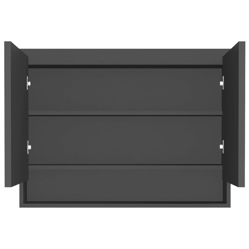 Casa si Gradina - Mobilier - Comode si corpuri - Masute de toaleta - Dulap de baie cu oglinda, antracit, 80x15x60 cm, MDF - Infinity.ro