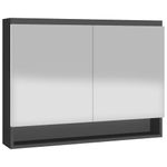 Casa si Gradina - Mobilier - Comode si corpuri - Masute de toaleta - Dulap de baie cu oglinda, antracit, 80x15x60 cm, MDF - Infinity.ro