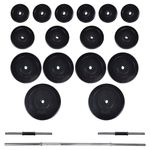 Sport si Outdoor - Fitness - Greutati si echipament - Greutati - Set haltere+2 gantere 60,5kg - Infinity.ro