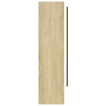 Casa si Gradina - Mobilier - Mobilier baie - Corpuri baie - Dulap de baie cu oglinda, alb si stejar, 80x15x60 cm, MDF - Infinity.ro