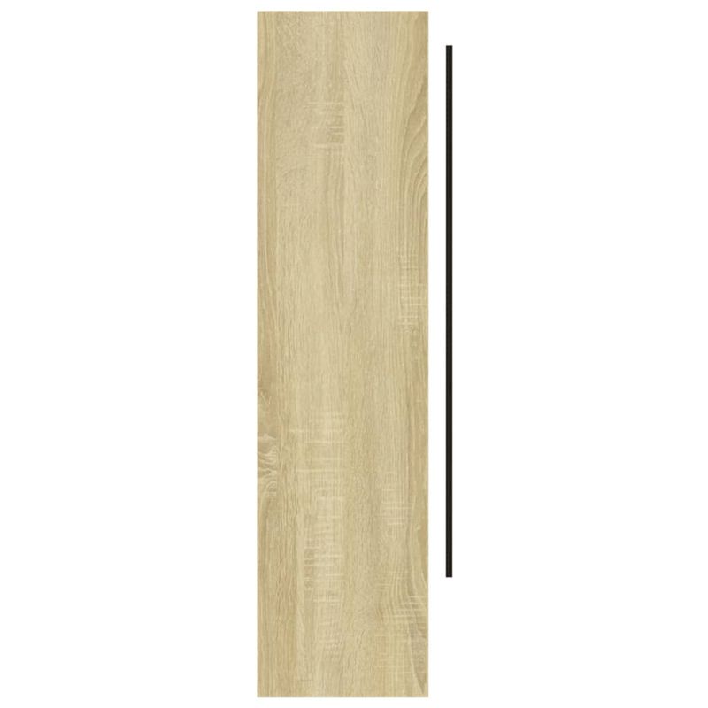 Casa si Gradina - Mobilier - Mobilier baie - Corpuri baie - Dulap de baie cu oglinda, alb si stejar, 80x15x60 cm, MDF - Infinity.ro