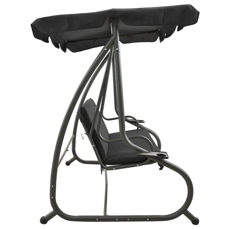 Casa si Gradina - Gradina si terasa - Balansoare si hamace - Balansoare - Balansoar de exterior cu copertina, antracit - Infinity.ro