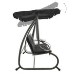 Casa si Gradina - Gradina si terasa - Balansoare si hamace - Balansoare - Balansoar de exterior cu copertina, antracit - Infinity.ro