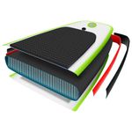 Sport si Outdoor - Sporturi acvatice - Sporturi pe placa - Stand up paddle - Set placa SUP, verde și alb, mărime 360x81x10 cm - Infinity.ro