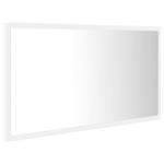 Casa si Gradina - Mobilier - Comode si corpuri - Masute de toaleta - Oglinda de baie cu LED, alb, 80x8,5x37 cm, acril - Infinity.ro