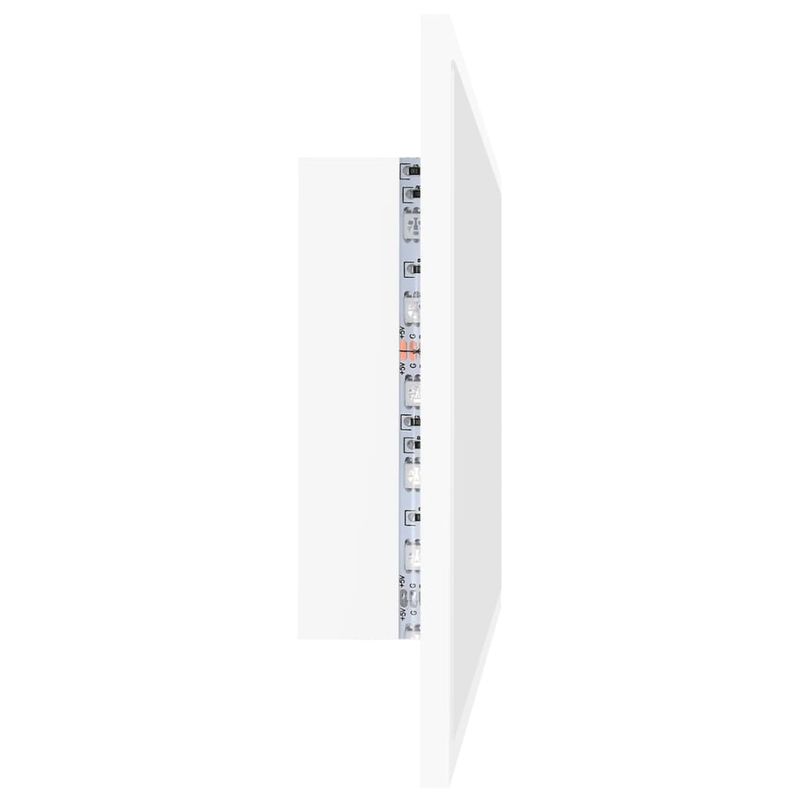Casa si Gradina - Mobilier - Comode si corpuri - Masute de toaleta - Oglinda de baie cu LED, alb, 80x8,5x37 cm, acril - Infinity.ro