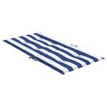 Casa si Gradina - Textile si covoare - Perne si pilote - Perne decorative - Perne scaun cu spatar mic, 4 buc. dungi albastre și albe, textil, mărime 100x50x4 cm - Infinity.ro