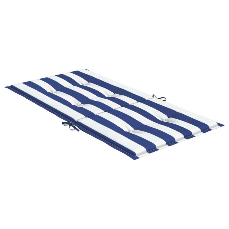 Casa si Gradina - Textile si covoare - Perne si pilote - Perne decorative - Perne scaun cu spatar mic, 4 buc. dungi albastre și albe, textil, mărime 100x50x4 cm - Infinity.ro