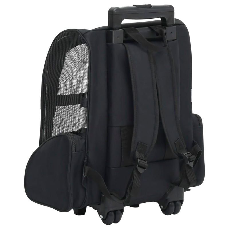 Petshop - Accesorii petshop - Culcusuri si custi - Genti si articole transport - Troller pentru animale de companie multifunctional, negru - Infinity.ro