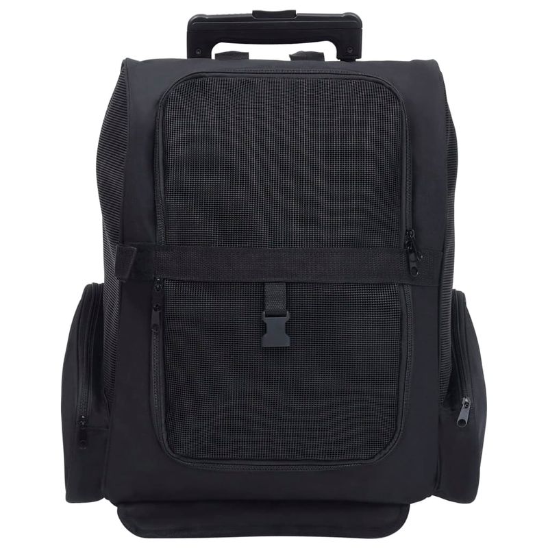 Petshop - Accesorii petshop - Culcusuri si custi - Genti si articole transport - Troller pentru animale de companie multifunctional, negru - Infinity.ro