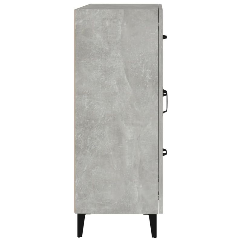 Casa si Gradina - Mobilier - Comode si corpuri - Comode - Servanta, gri beton, 69,5x34x90 cm, lemn compozit - Infinity.ro