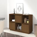 Casa si Gradina - Mobilier - Comode si corpuri - Comode - Servanta, maro miere, 110,5x35x80 cm, lemn masiv de pin - Infinity.ro