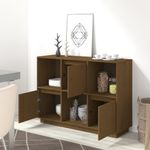 Casa si Gradina - Mobilier - Comode si corpuri - Comode - Servanta, maro miere, 110,5x35x80 cm, lemn masiv de pin - Infinity.ro