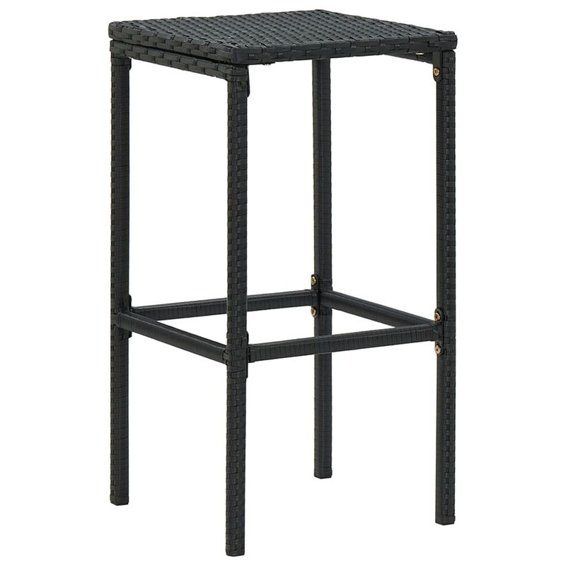 Casa si Gradina - Gradina si terasa - Mobilier exterior - Seturi mobila gradina - Set mobilier de bar de gradina cu perne, 9 piese, negru - Infinity.ro