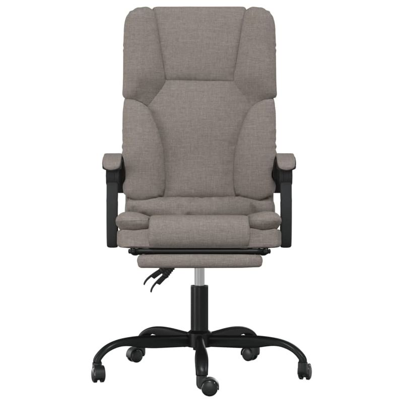 Casa si Gradina - Mobilier - Scaune si fotolii - Scaune - Scaun de birou rabatabil cu masaj, gri taupe, textil - Infinity.ro