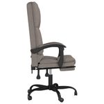 Casa si Gradina - Mobilier - Scaune si fotolii - Scaune - Scaun de birou rabatabil cu masaj, gri taupe, textil - Infinity.ro