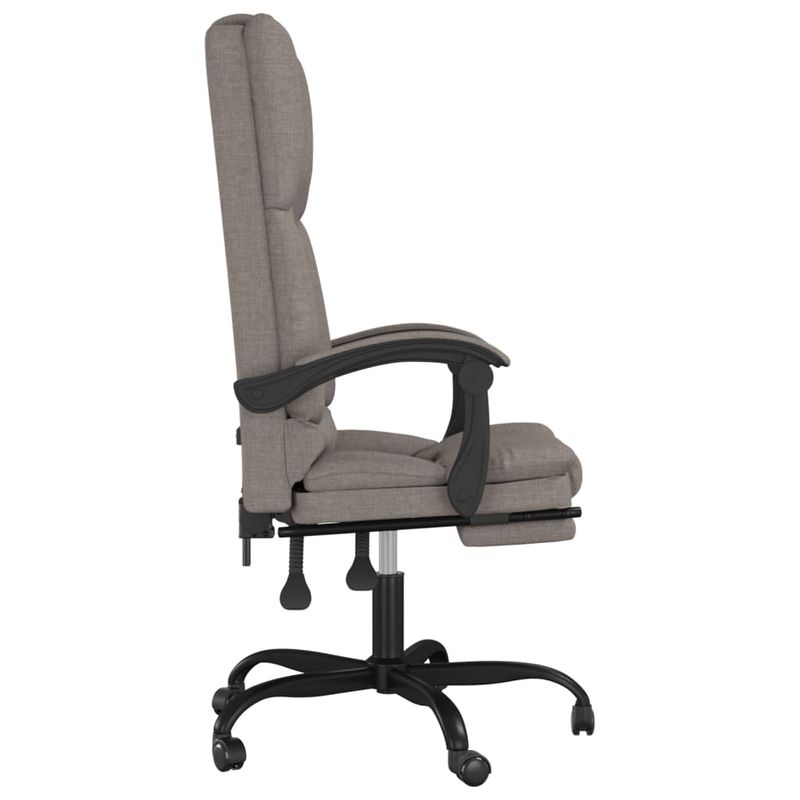 Casa si Gradina - Mobilier - Scaune si fotolii - Scaune - Scaun de birou rabatabil cu masaj, gri taupe, textil - Infinity.ro