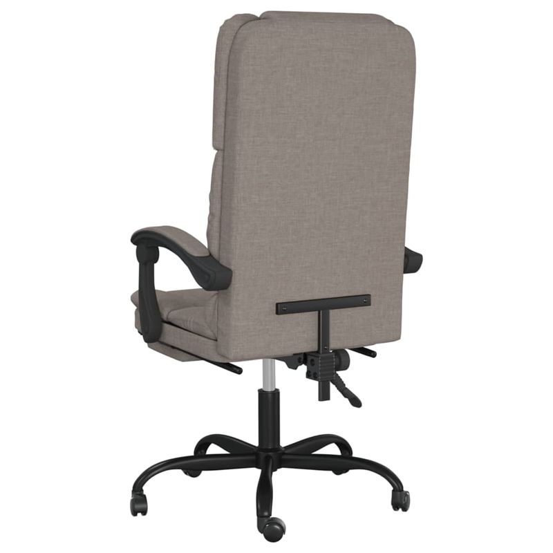 Casa si Gradina - Mobilier - Scaune si fotolii - Scaune - Scaun de birou rabatabil cu masaj, gri taupe, textil - Infinity.ro