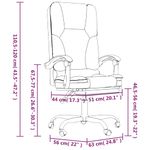 Casa si Gradina - Mobilier - Scaune si fotolii - Scaune - Scaun de birou rabatabil cu masaj, gri taupe, textil - Infinity.ro