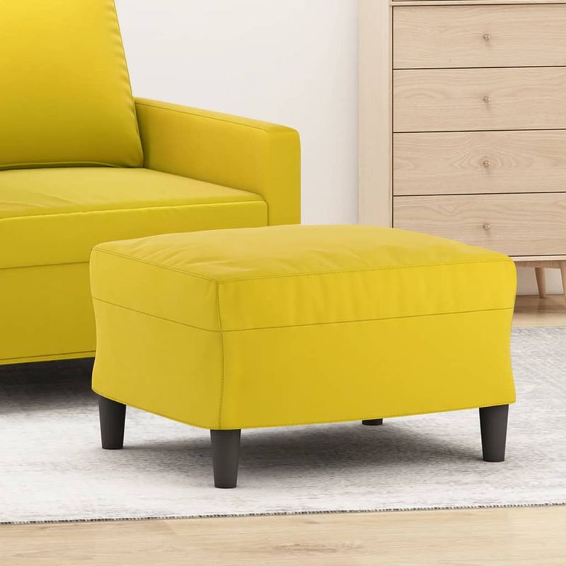 Casa si Gradina - Mobilier - Scaune si fotolii - Tabureti - Taburet, galben, 60x50x41 cm, catifea - Infinity.ro