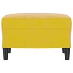 Casa si Gradina - Mobilier - Scaune si fotolii - Tabureti - Taburet, galben, 60x50x41 cm, catifea - Infinity.ro