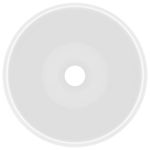 Casa si Gradina - Sanitare - Lavoar baie si accesorii - Lavoare si piedestale - Chiuveta de baie lux alb mat 40x15 cm ceramica rotund - Infinity.ro