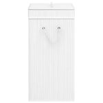 Market - Spalare si intretinere rufe - Uscatoare de rufe si accesorii - Cos de rufe din bambus cu 2 sectiuni, alb, 72 L - Infinity.ro