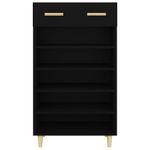 Casa si Gradina - Mobilier - Organizare si depozitare - Organizator incaltaminte - Pantofar, negru, 60x35x105 cm, lemn compozit - Infinity.ro