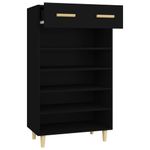 Casa si Gradina - Mobilier - Organizare si depozitare - Organizator incaltaminte - Pantofar, negru, 60x35x105 cm, lemn compozit - Infinity.ro