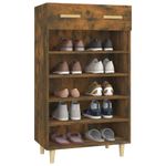 Casa si Gradina - Mobilier - Organizare si depozitare - Organizator incaltaminte - Pantofar, stejar fumuriu, 60x35x105 cm, lemn compozit - Infinity.ro