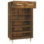 Casa si Gradina - Mobilier - Organizare si depozitare - Organizator incaltaminte - Pantofar, stejar fumuriu, 60x35x105 cm, lemn compozit - Infinity.ro