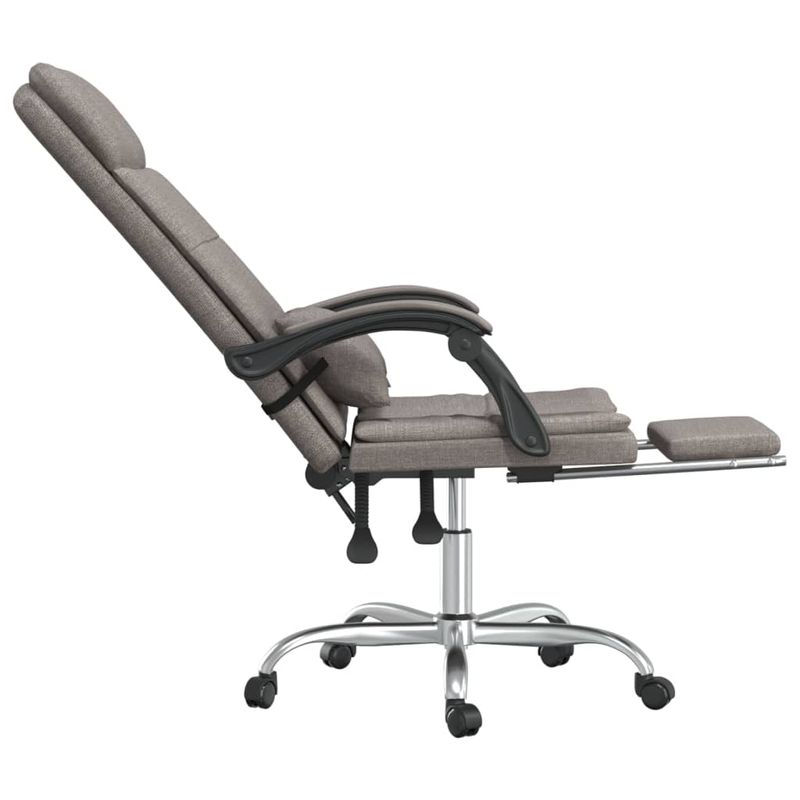Casa si Gradina - Mobilier - Scaune si fotolii - Scaune - Scaun de birou rabatabil cu masaj, gri taupe, textil - Infinity.ro