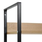 Casa si Gradina - Mobilier - Biblioteci si rafturi - Biblioteci - Etajera carti 3 rafturi, stejar, 60x27,6x124,5 cm lemn prelucrat, stejar și negru - Infinity.ro