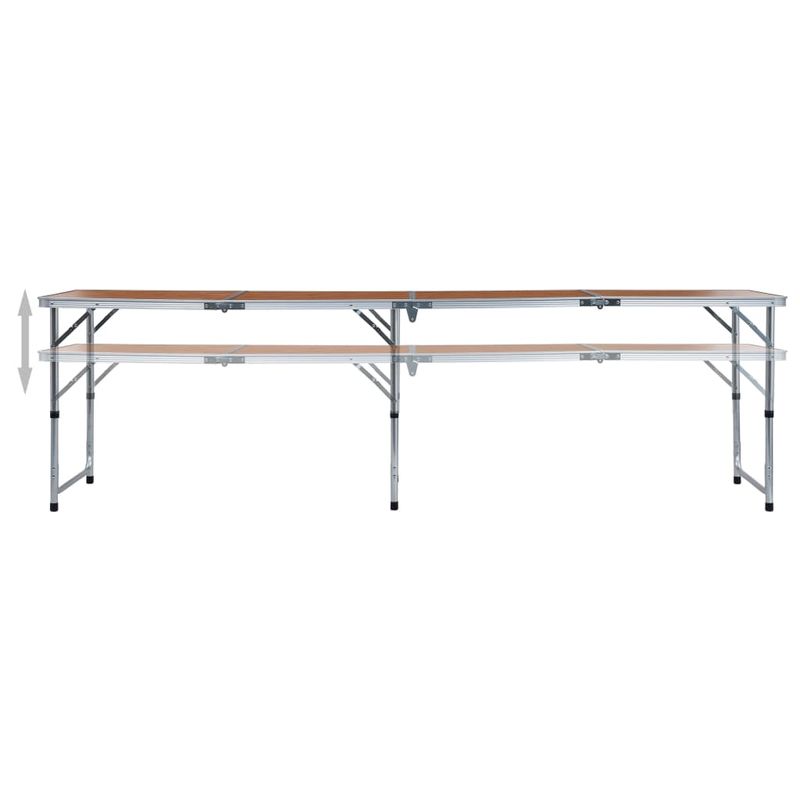 Sport si Outdoor - Camping - Mobilier pentru camping - Mese camping - Masa de camping pliabila, 240 x 60 cm, aluminiu - Infinity.ro