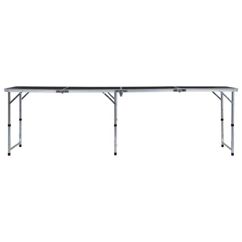 Sport si Outdoor - Camping - Mobilier pentru camping - Mese camping - Masa de camping pliabila, gri, 240 x 60 cm, aluminiu - Infinity.ro