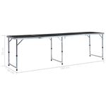 Sport si Outdoor - Camping - Mobilier pentru camping - Mese camping - Masa de camping pliabila, gri, 240 x 60 cm, aluminiu - Infinity.ro