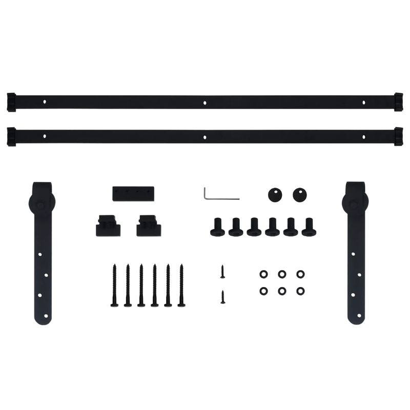 Casa si Gradina - Constructii - Usi interior, exterior si garaj - Accesorii usi - Set glisare usa mini pentru dulap, otel carbon, 183 cm - Infinity.ro