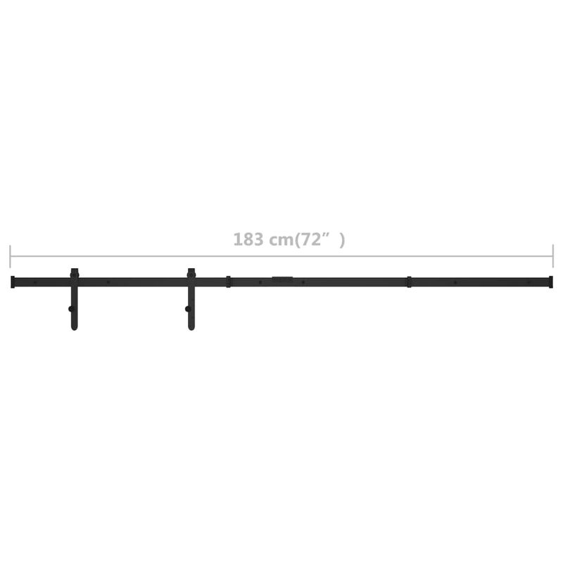 Casa si Gradina - Constructii - Usi interior, exterior si garaj - Accesorii usi - Set glisare usa mini pentru dulap, otel carbon, 183 cm - Infinity.ro